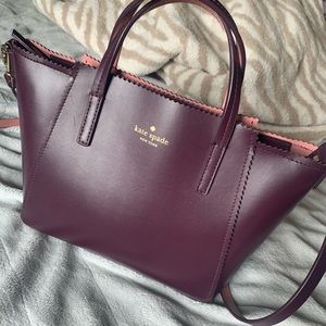 Kate Spade maroon medium handbag